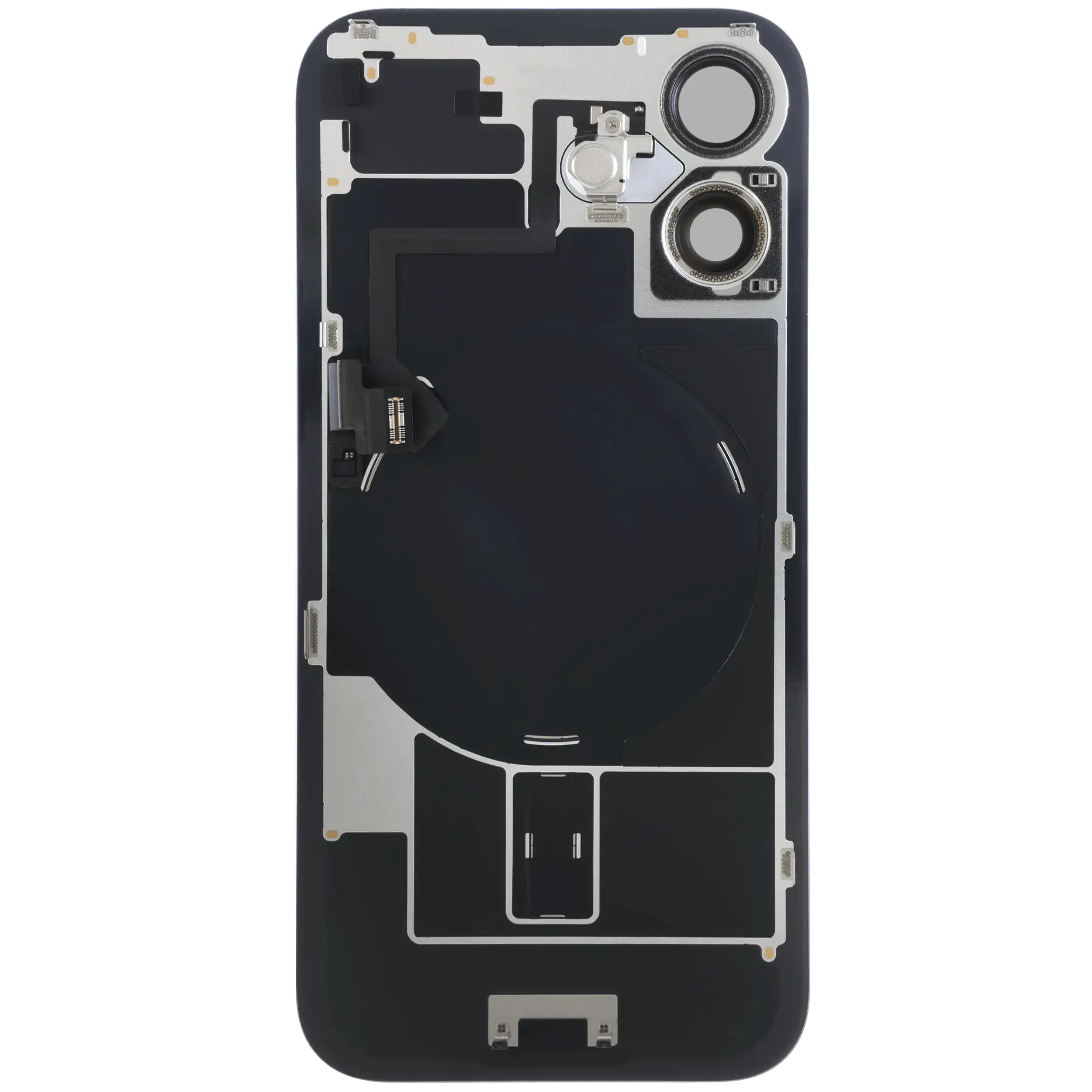 Rückglas mit MagSafe Magnet & NFC & Taschenlampen-Flexkabel für iPhone 16 (Service Pack) (Ultramarine) – Bild 4