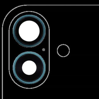 Rückkamera-Glas mit Halterung und Blende für iPhone 16 / 16 Plus (2-teiliges Set) (Premium) (Teal)