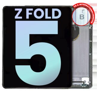 Inner OLED Display mit Rahmen für Samsung Galaxy Z Fold 5 5G (US & International) (Service Pack) (Gray (Grau))