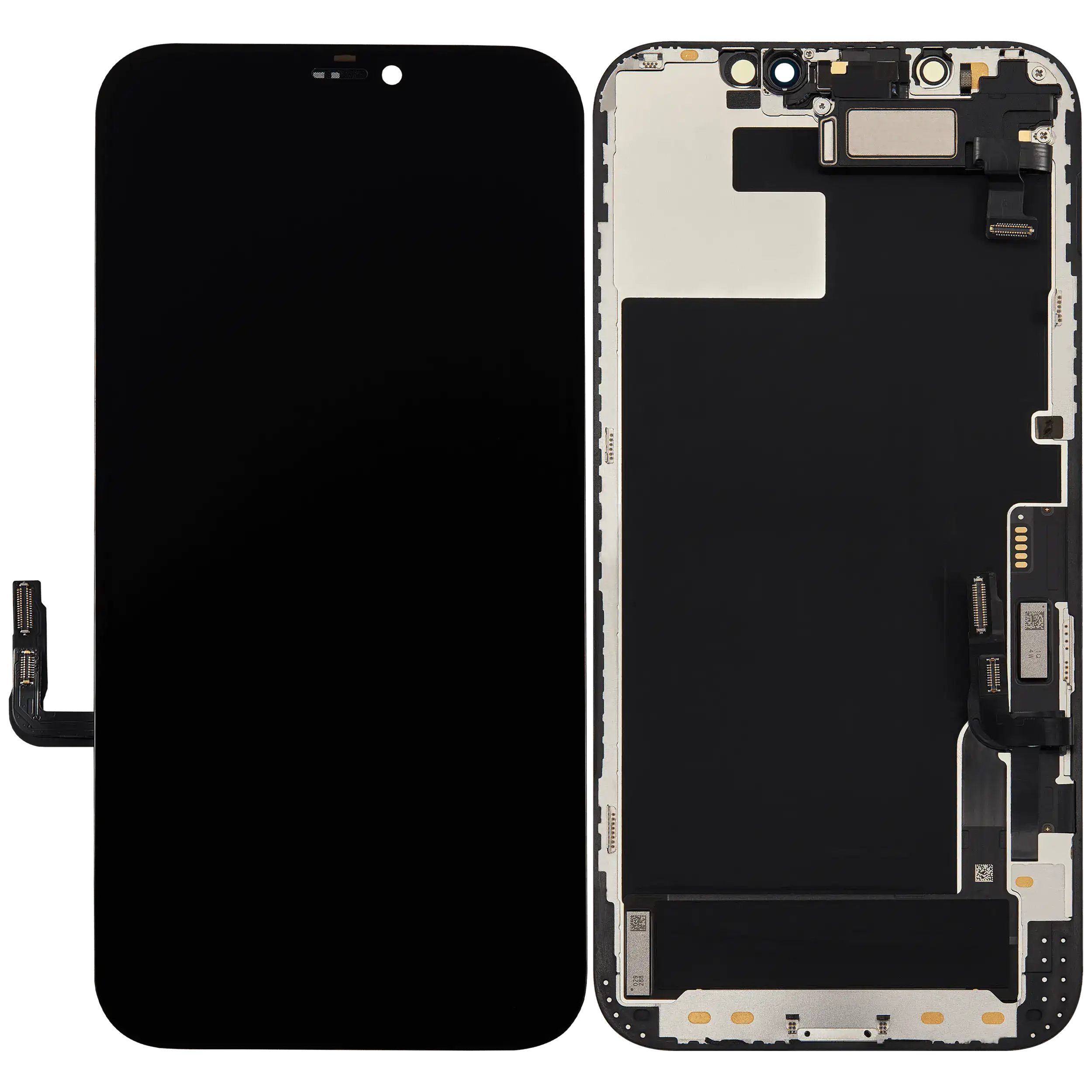 OLED Display mit Näherungssensor Flex vormontiert für iPhone 12 (Service Pack) – Bild 2