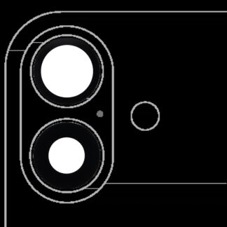 Rückkamera-Glas (nur Glas) mit Klebefolie für iPhone 16 / 16 Plus (2-teiliges Set) (Aftermarket Plus) (10er-Pack)
