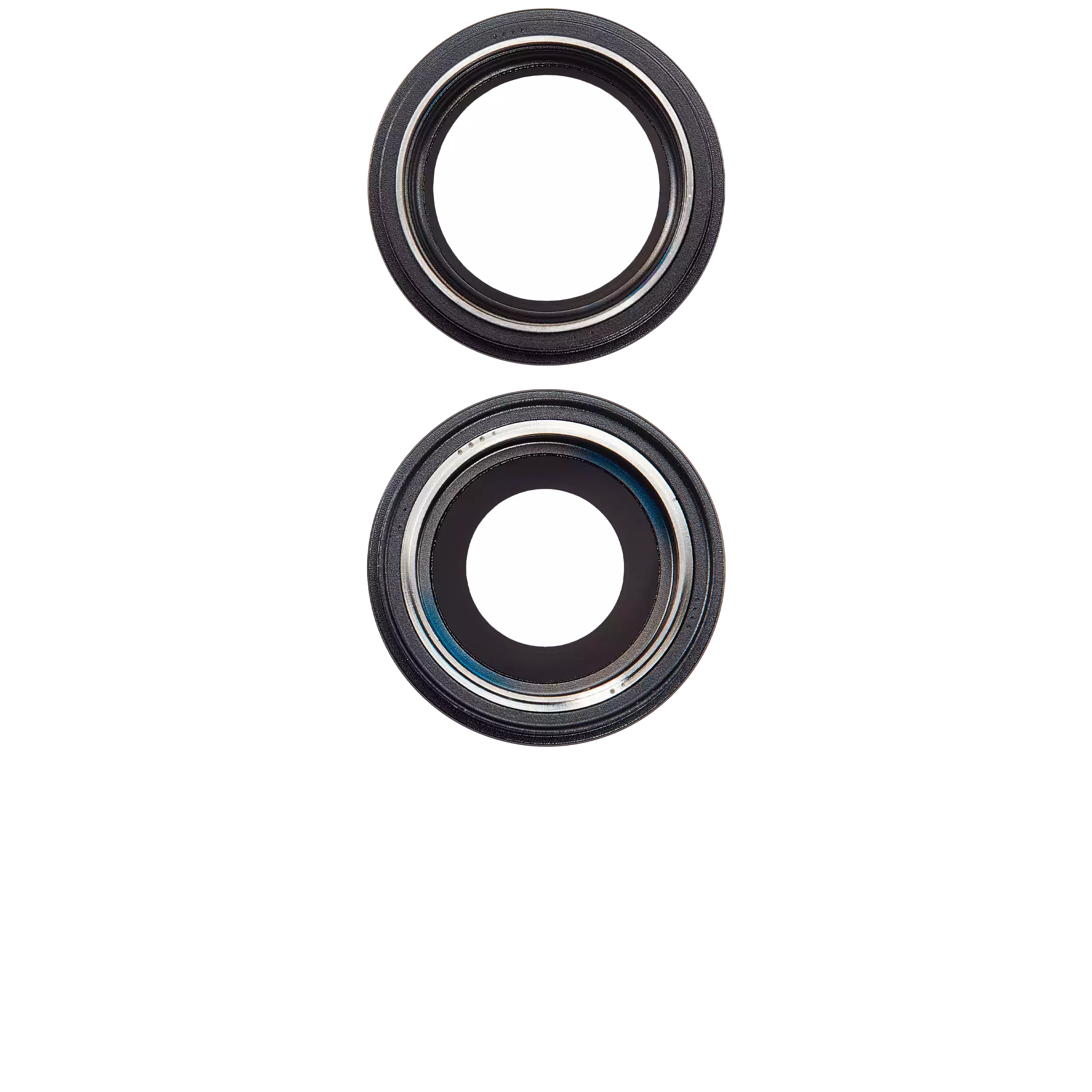 Rückkamera-Glas mit Halterung und Blende für iPhone 16 / 16 Plus (2-teiliges Set) (Premium) (Black (Schwarz)) – Bild 2