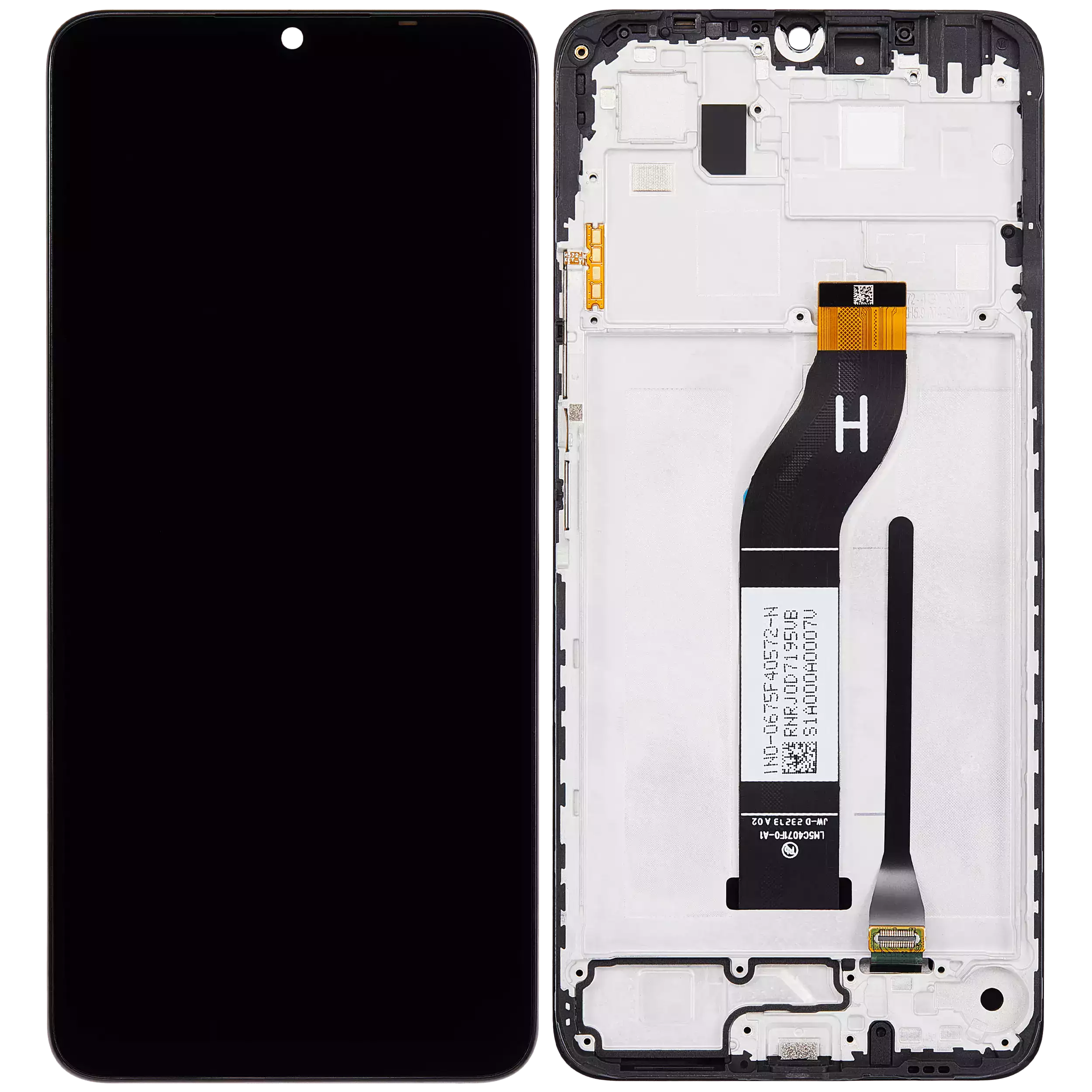 LCD Display mit Rahmen für Xiaomi Redmi 13C 5G / 13R / Poco M6 5G (professionell aufgearbeitet) – Bild 2