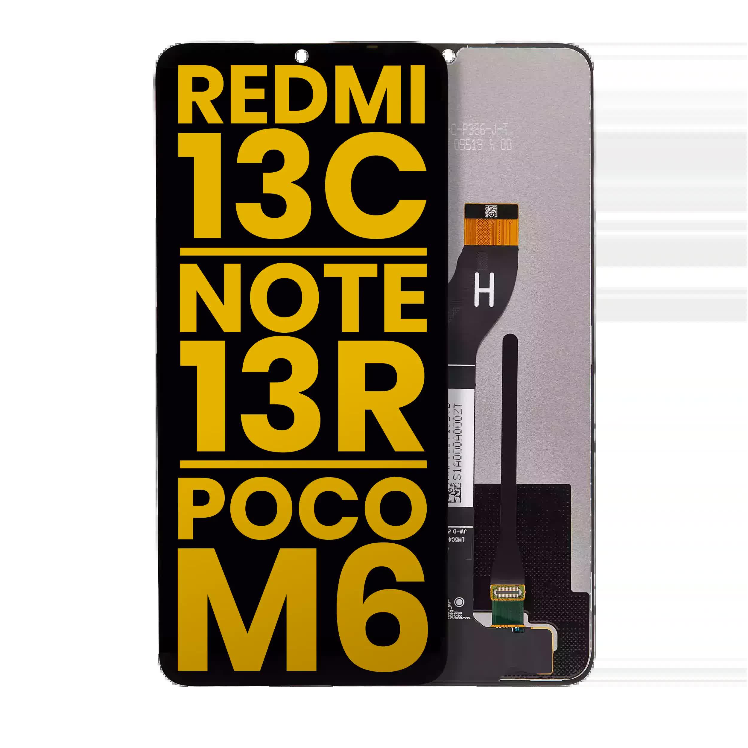 LCD Display ohne Rahmen für Xiaomi Redmi 13C 5G / 13R / Poco M6 5G (professionell aufgearbeitet)