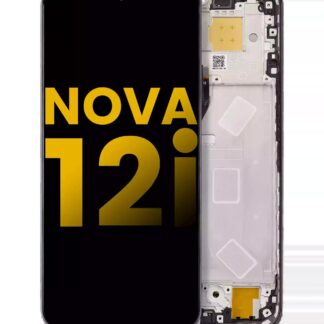 LCD Display mit Rahmen für Huawei Nova 12i (professionell aufgearbeitet) (Black (Schwarz))