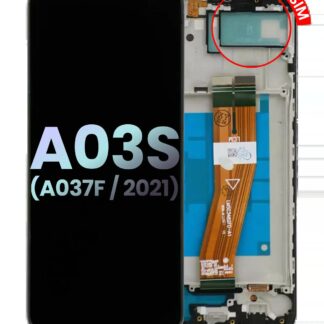 LCD Display mit Rahmen für Samsung Galaxy A03s (A037F / 2021) (Dual Sim) (Type C Rahmen) (Service Pack)