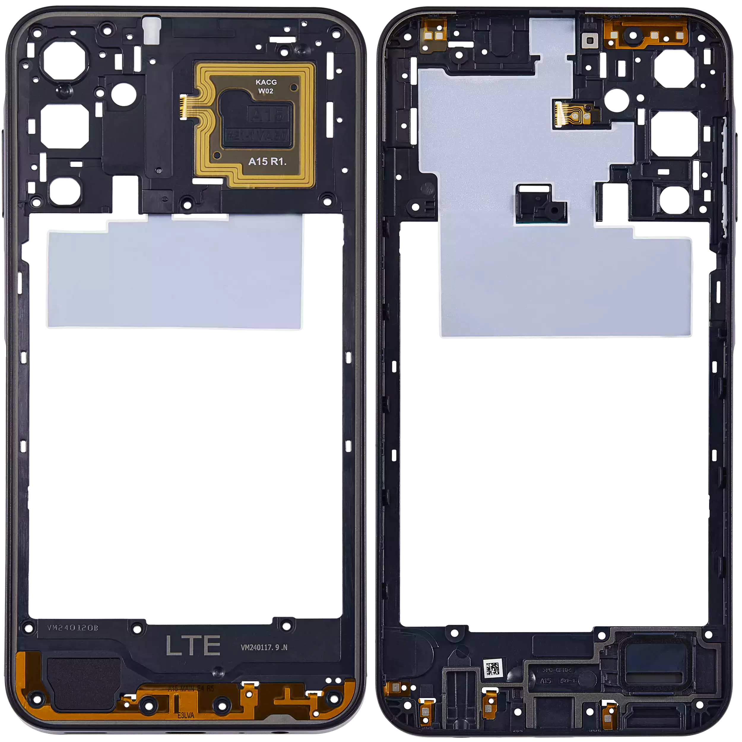 Mittelrahmen für Samsung Galaxy A15 5G (A156 / 2023) (Brave Black) – Bild 2