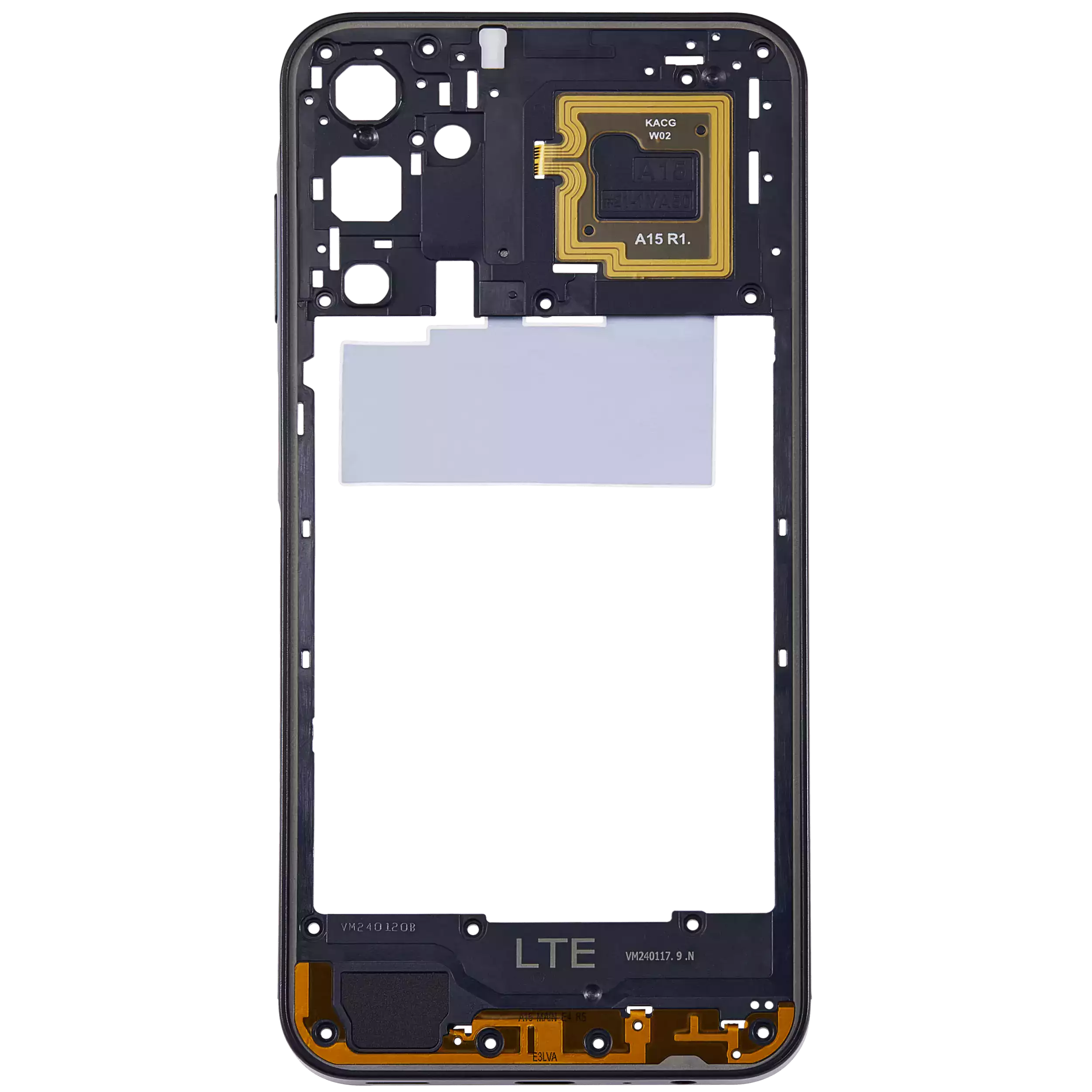 Mittelrahmen für Samsung Galaxy A15 5G (A156 / 2023) (Brave Black) – Bild 3