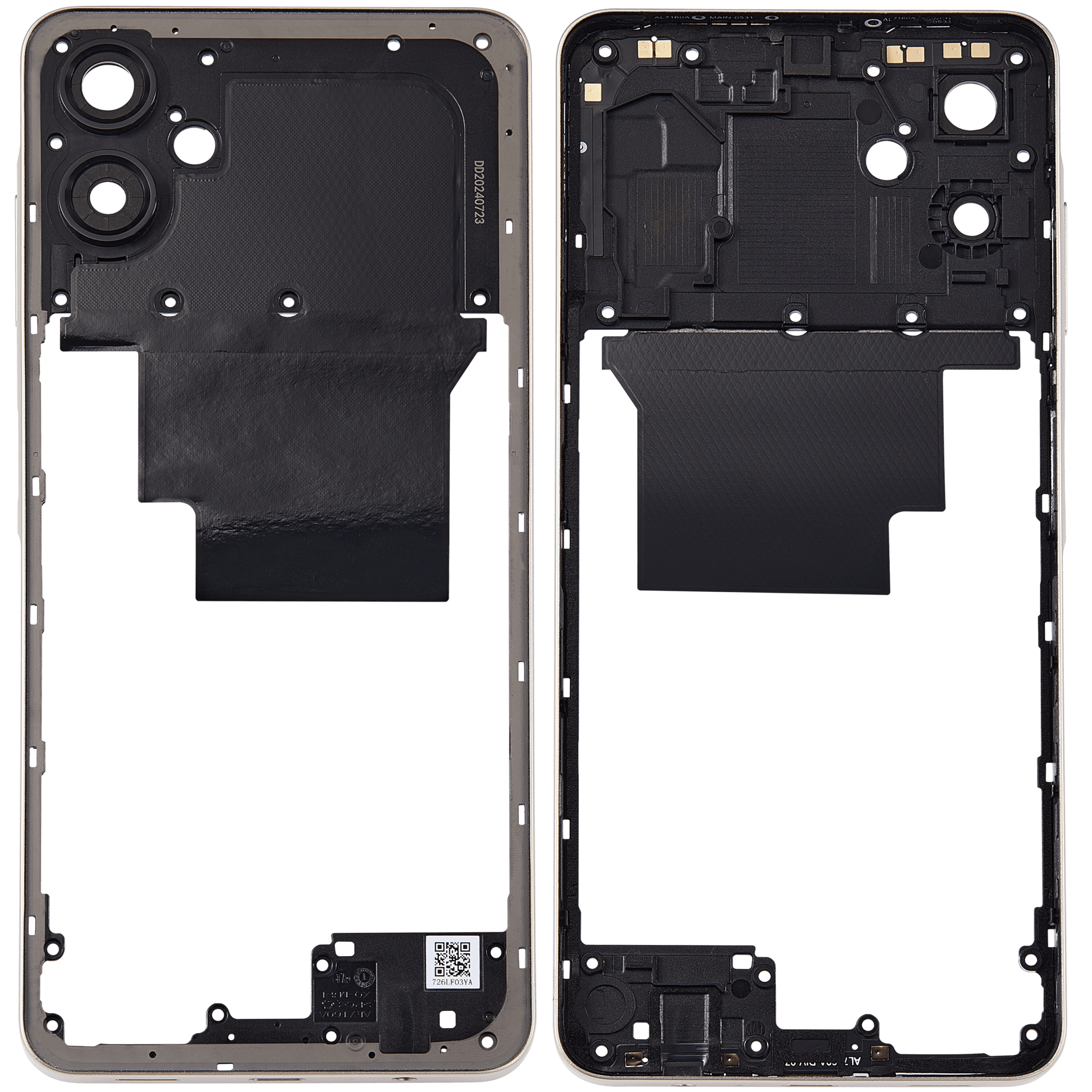 Mittelrahmen für Samsung Galaxy A06 (A065 / 2024) (Gold) – Bild 2