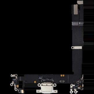 Ladebuchse Flexkabel für iPhone 16 Plus (Premium) (White (Weiß))