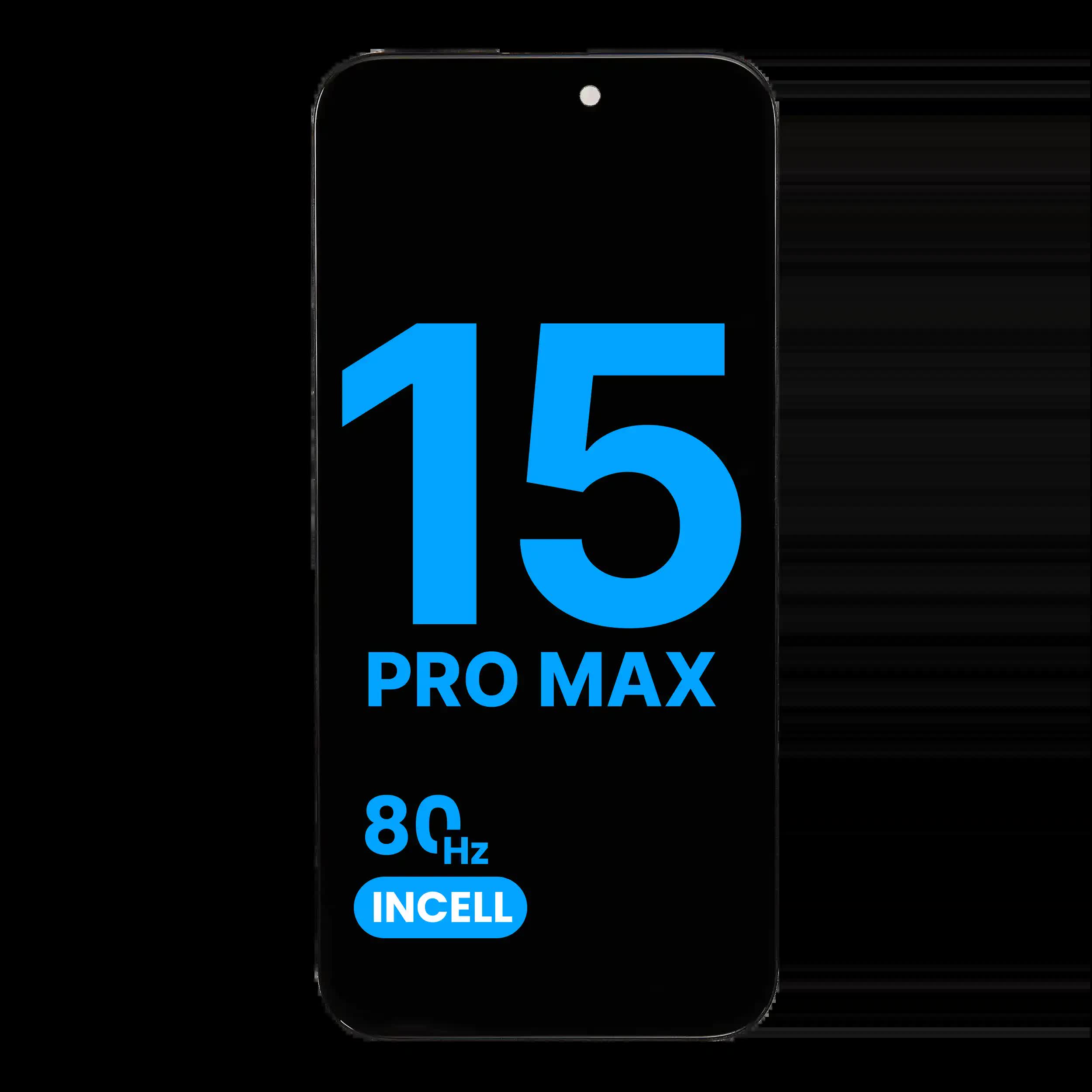 LCD Display für iPhone 15 Pro Max (Aftermarket: AQ7 / Incell) (80HZ)
