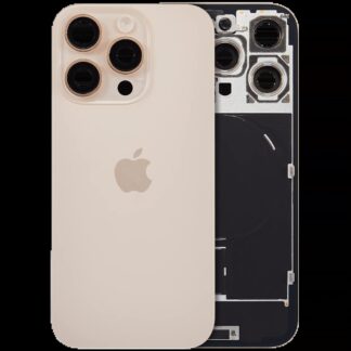 Rückglas mit MagSafe Magnet & NFC & Taschenlampen-Flexkabel für IPhone 16 Pro (Original) (Desert Titanium)