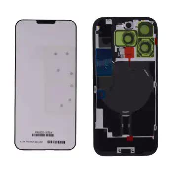 Rückglas mit MagSafe Magnet & NFC & Taschenlampen-Flexkabel für IPhone 16 Pro Max (Original) (Natural Titanium)