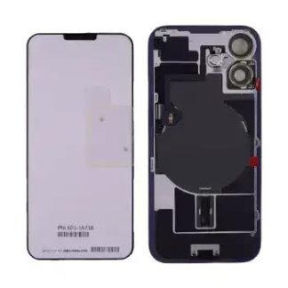 Rückglas mit MagSafe Magnet & NFC & Taschenlampen-Flexkabel für IPhone 16 Plus (Original) (Black (Schwarz))