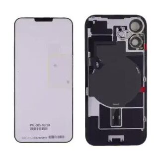Rückglas mit MagSafe Magnet & NFC & Taschenlampen-Flexkabel für IPhone 16 Plus (Original) (White (Weiß))