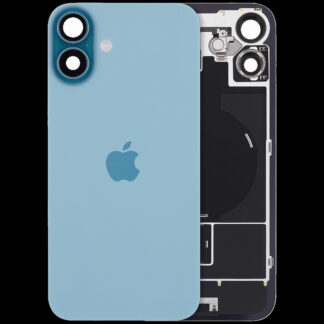 Rückglas mit MagSafe Magnet & NFC & Taschenlampen-Flexkabel für iPhone 16 Plus (Original) (US-Version) (Teal)