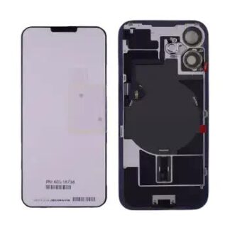 Rückglas mit MagSafe Magnet & NFC & Taschenlampen-Flexkabel für iPhone 16 (Original) (Black (Schwarz))