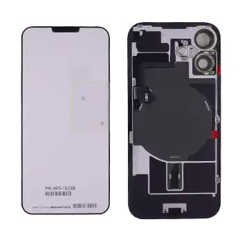 Rückglas mit MagSafe Magnet & NFC & Taschenlampen-Flexkabel für iPhone 16 (Original) (White (Weiß))