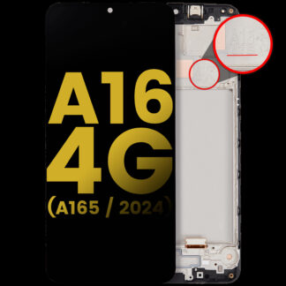 OLED Display mit Rahmen für Samsung Galaxy A16 4G (A165 / 2024) (professionell aufgearbeitet)