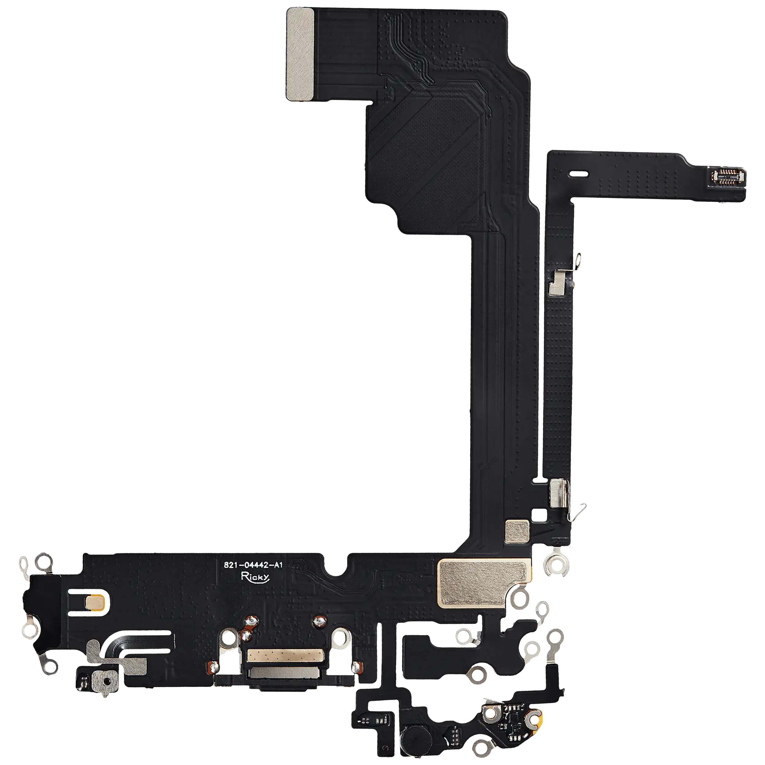 Ladebuchse Flexkabel für iPhone 15 Pro Max (Aftermarket Plus) (Black Titanium) – Bild 3