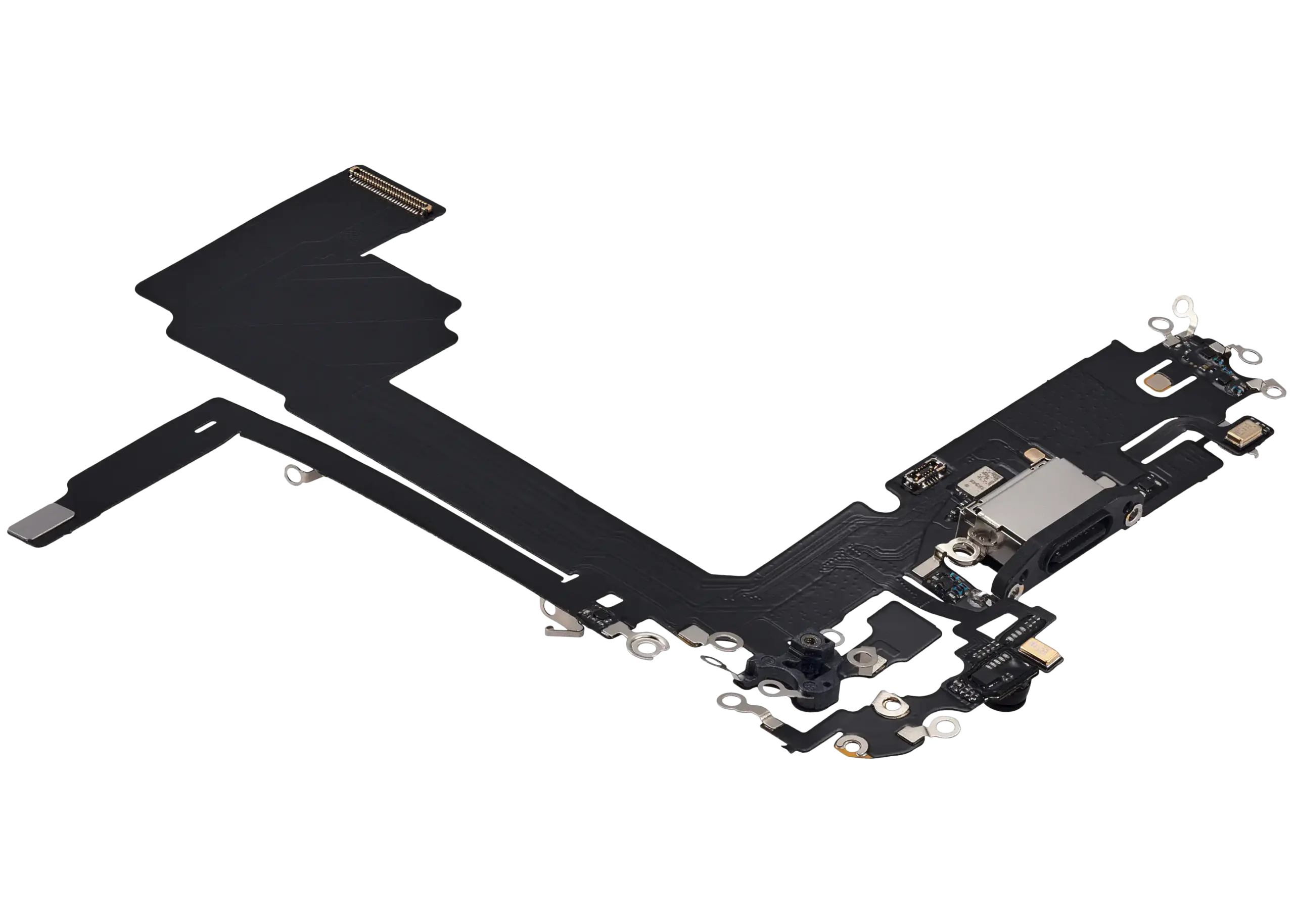 Ladebuchse Flexkabel für iPhone 15 Pro Max (Aftermarket Plus) (Black Titanium) – Bild 4
