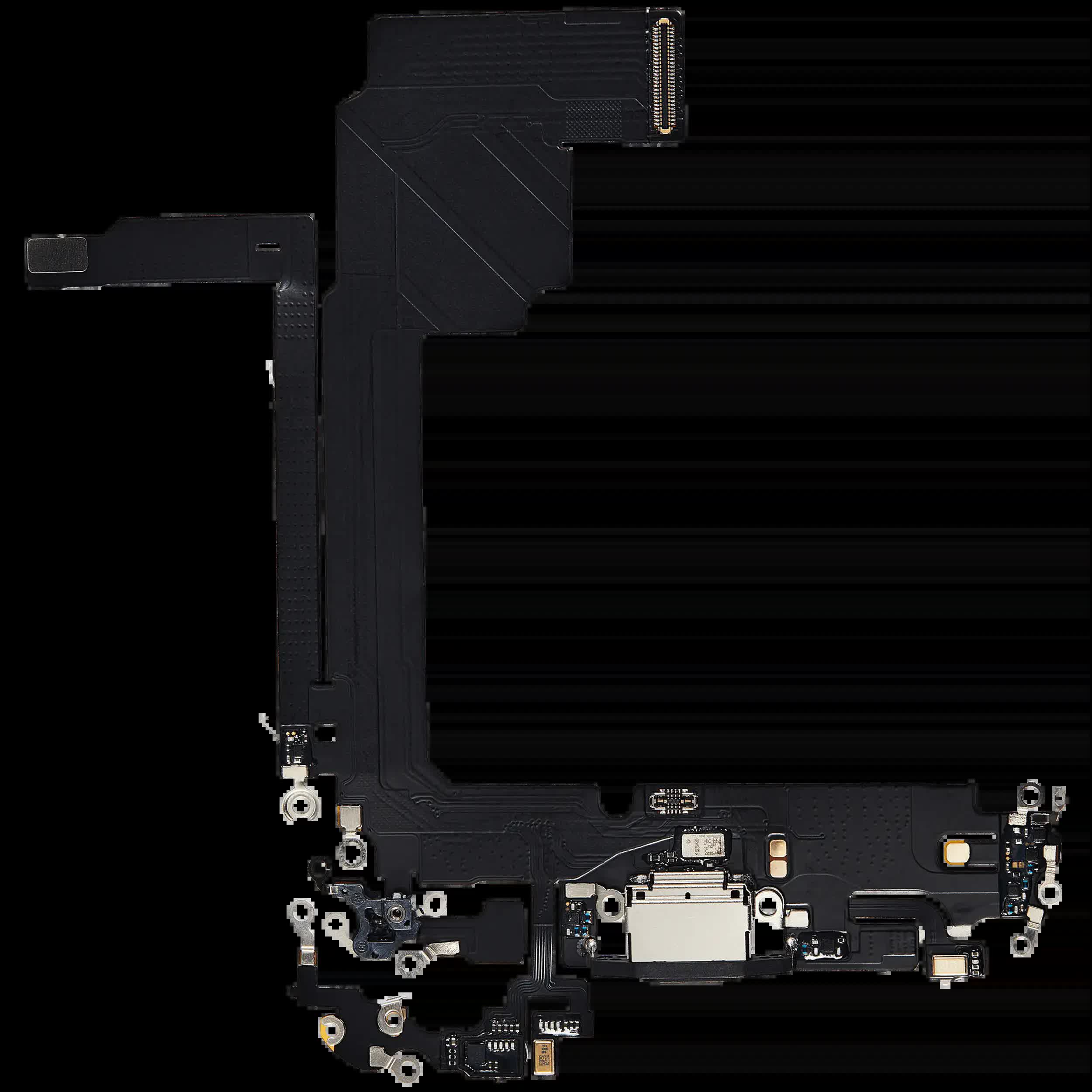 Ladebuchse Flexkabel für iPhone 15 Pro Max (Aftermarket Plus) (Black Titanium)