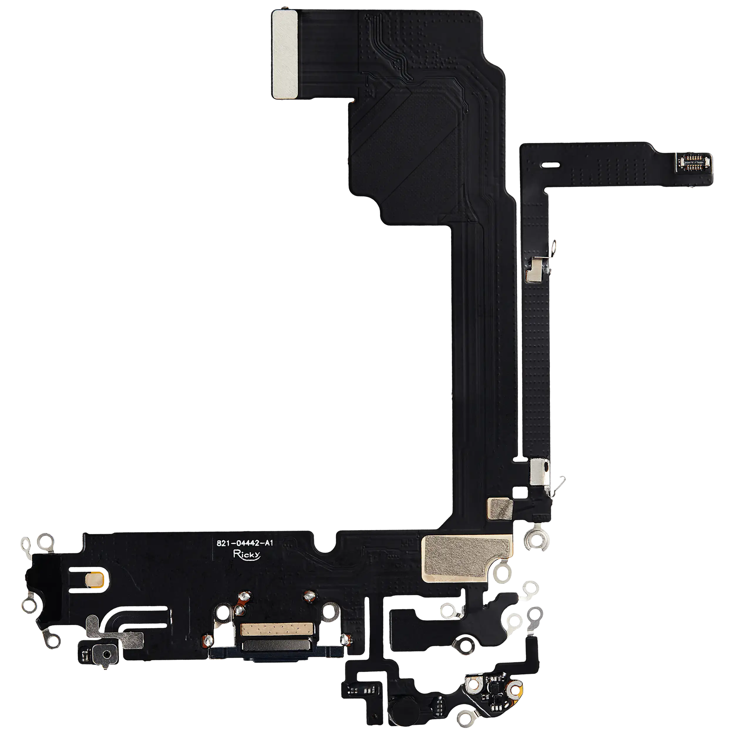 Ladebuchse Flexkabel für iPhone 15 Pro Max (Aftermarket Plus) (Blue Titanium) – Bild 3