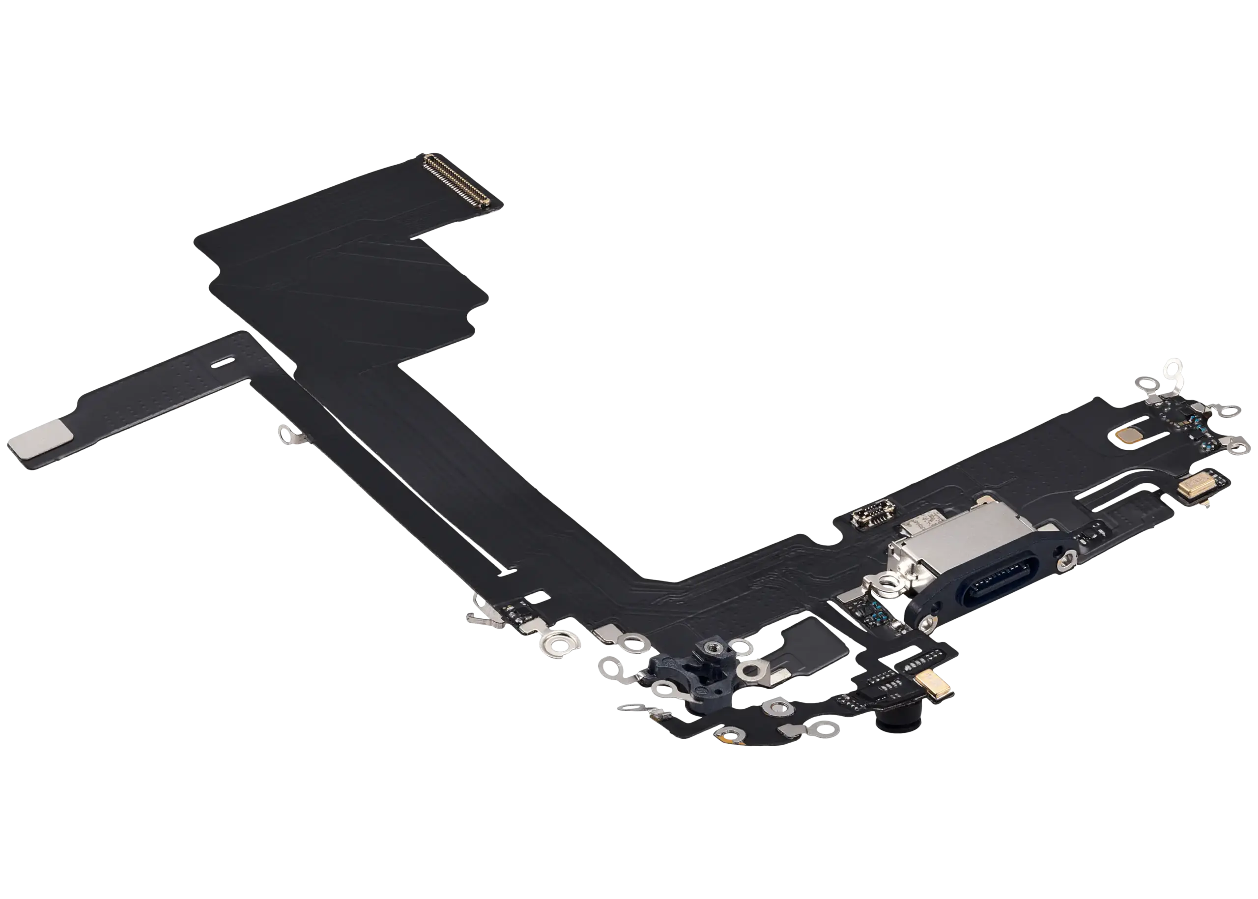 Ladebuchse Flexkabel für iPhone 15 Pro Max (Aftermarket Plus) (Blue Titanium) – Bild 4