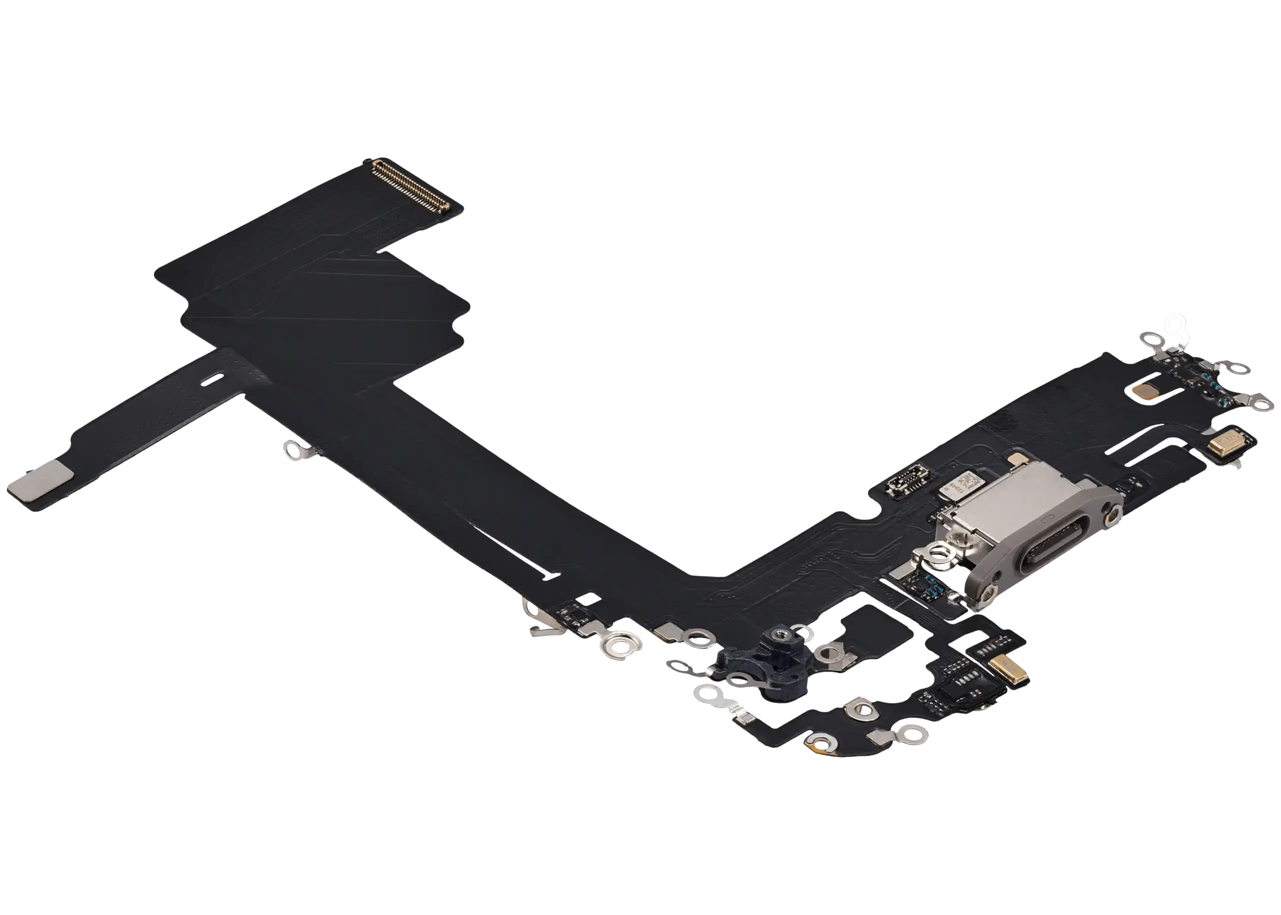 Ladebuchse Flexkabel für iPhone 15 Pro Max (Aftermarket Plus) (Natural Titanium) – Bild 4