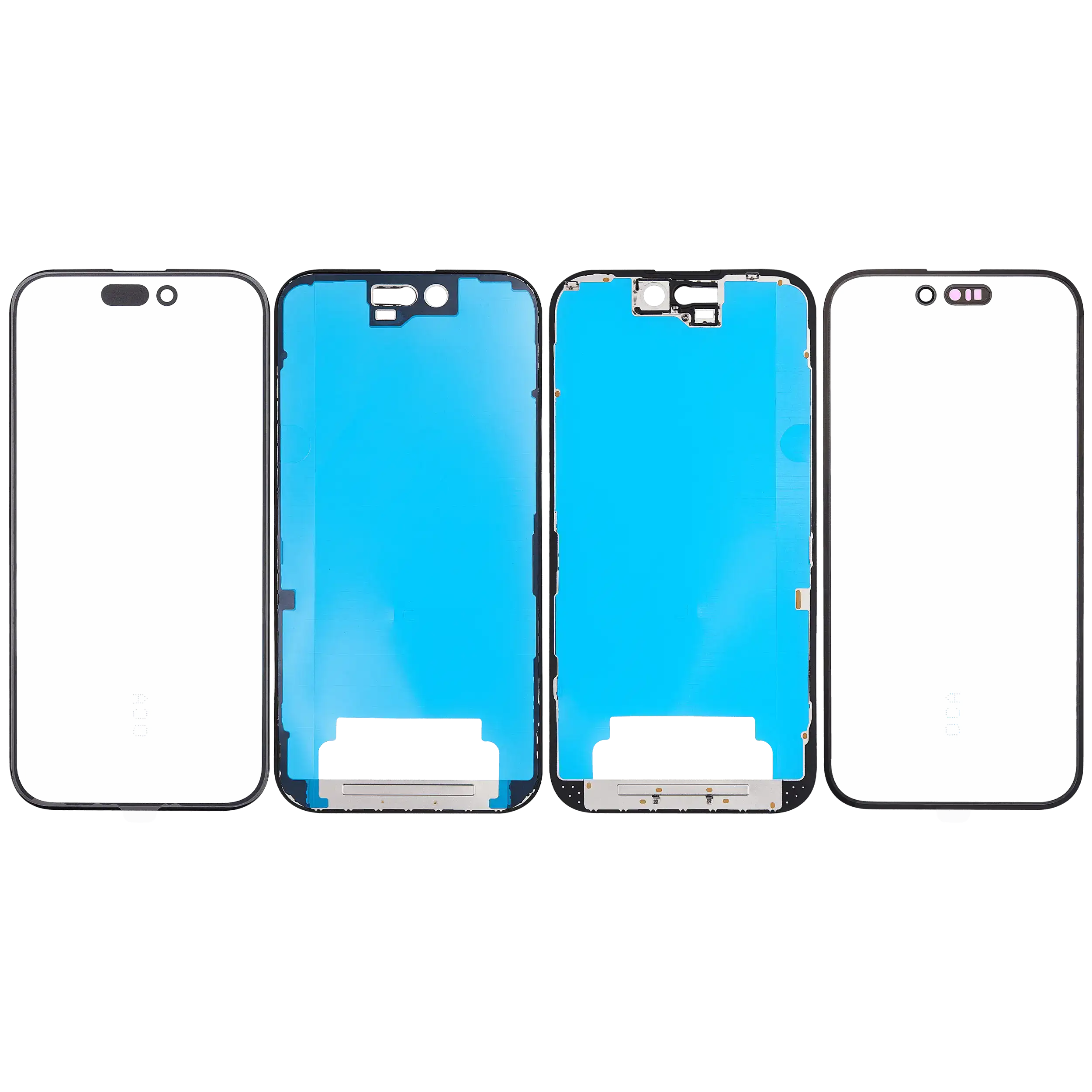 3 in 1 (Glas mit OCA vormontiert + Rahmen) für iPhone 16 (OCA Master) – Bild 2