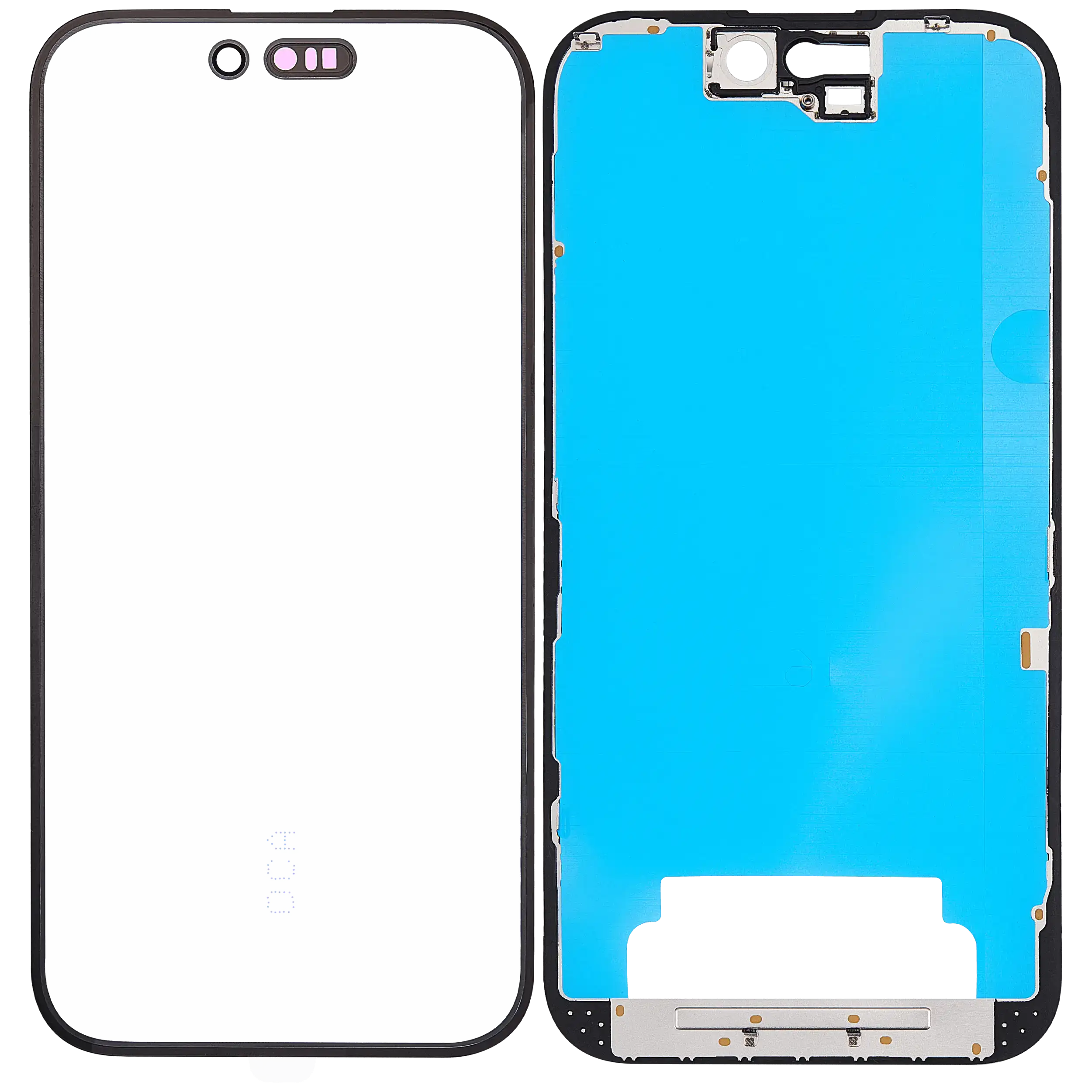 3 in 1 (Glas mit OCA vormontiert + Rahmen) für iPhone 16 (OCA Master) – Bild 3