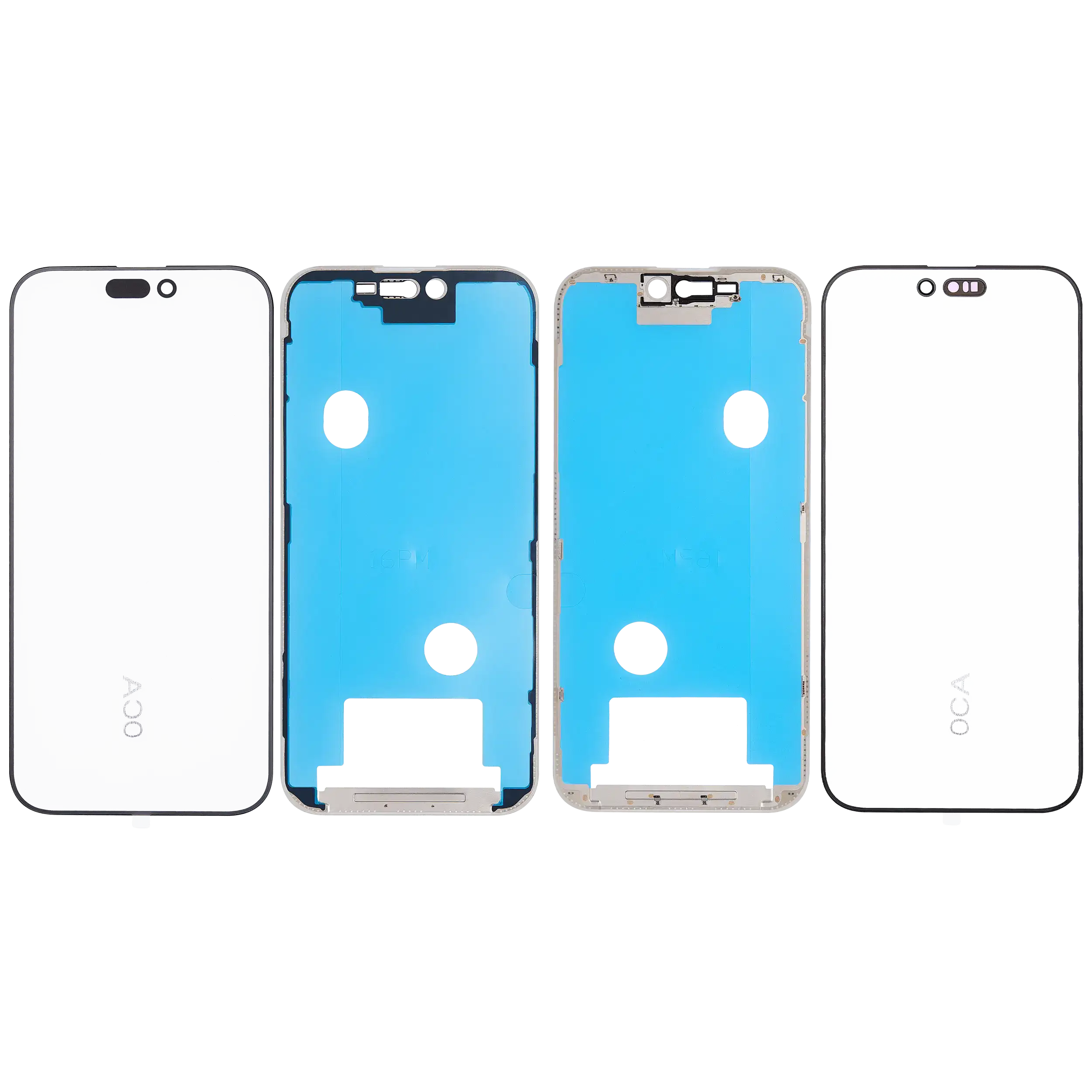 3 in 1 (Glas mit OCA vormontiert + Rahmen) für iPhone 16 Pro Max (OCA Master) – Bild 2