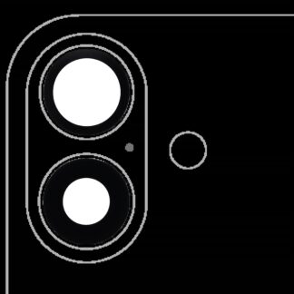 Rückkamera-Glas (nur Glas) mit Klebefolie für iPhone 16 / 16 Plus (2-teiliges Set) (Real Sapphire) (Premium) (10er-Pack)