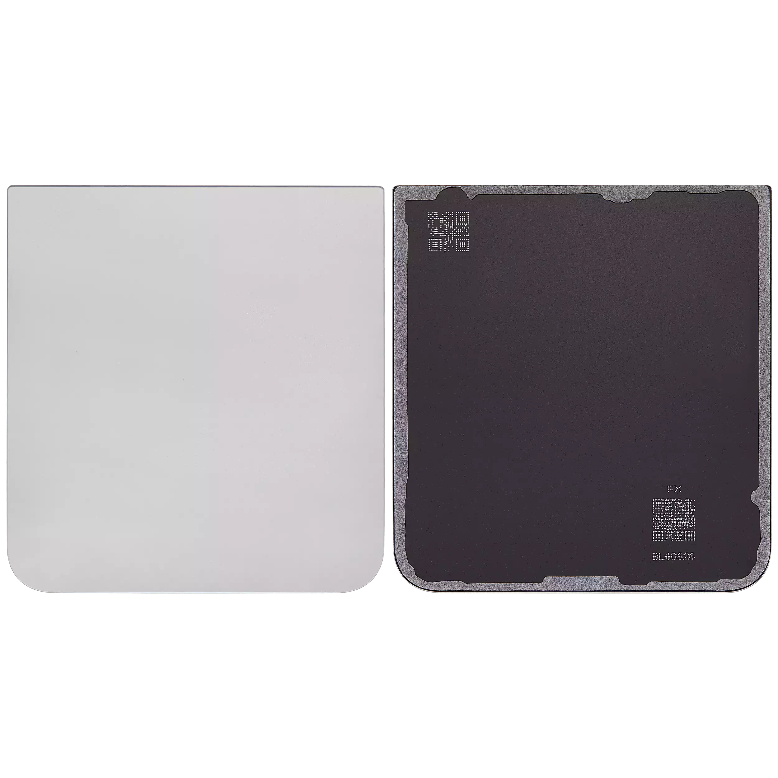 Rückdeckelglas für Samsung Galaxy Z Flip 6 5G (Aftermarket Plus) (Silver Shadow) – Bild 2