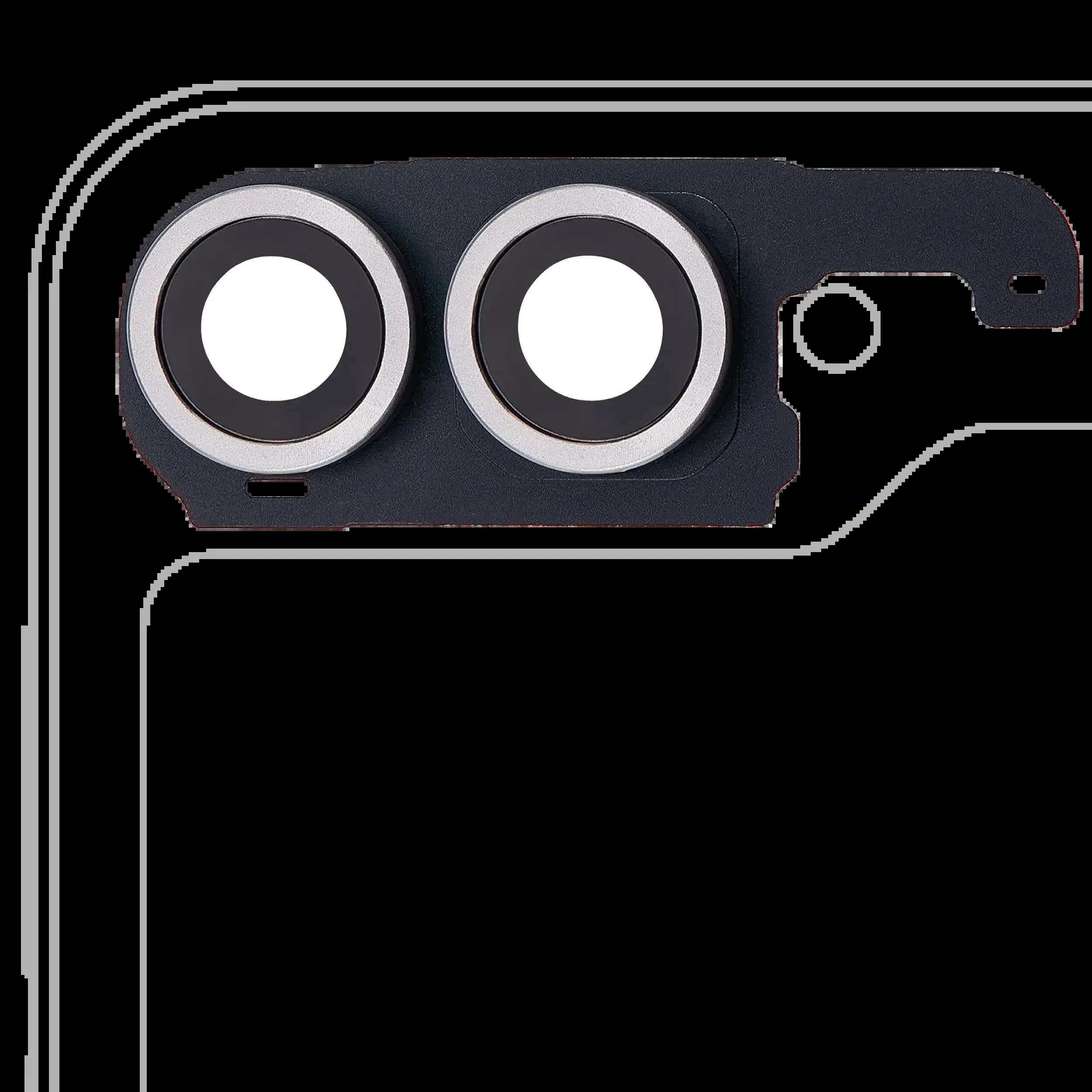 Rückkamera-Glas mit Abdeckung Blendenring für Samsung Galaxy Z Flip 6 5G (F741) (Premium) (Silver Shadow)