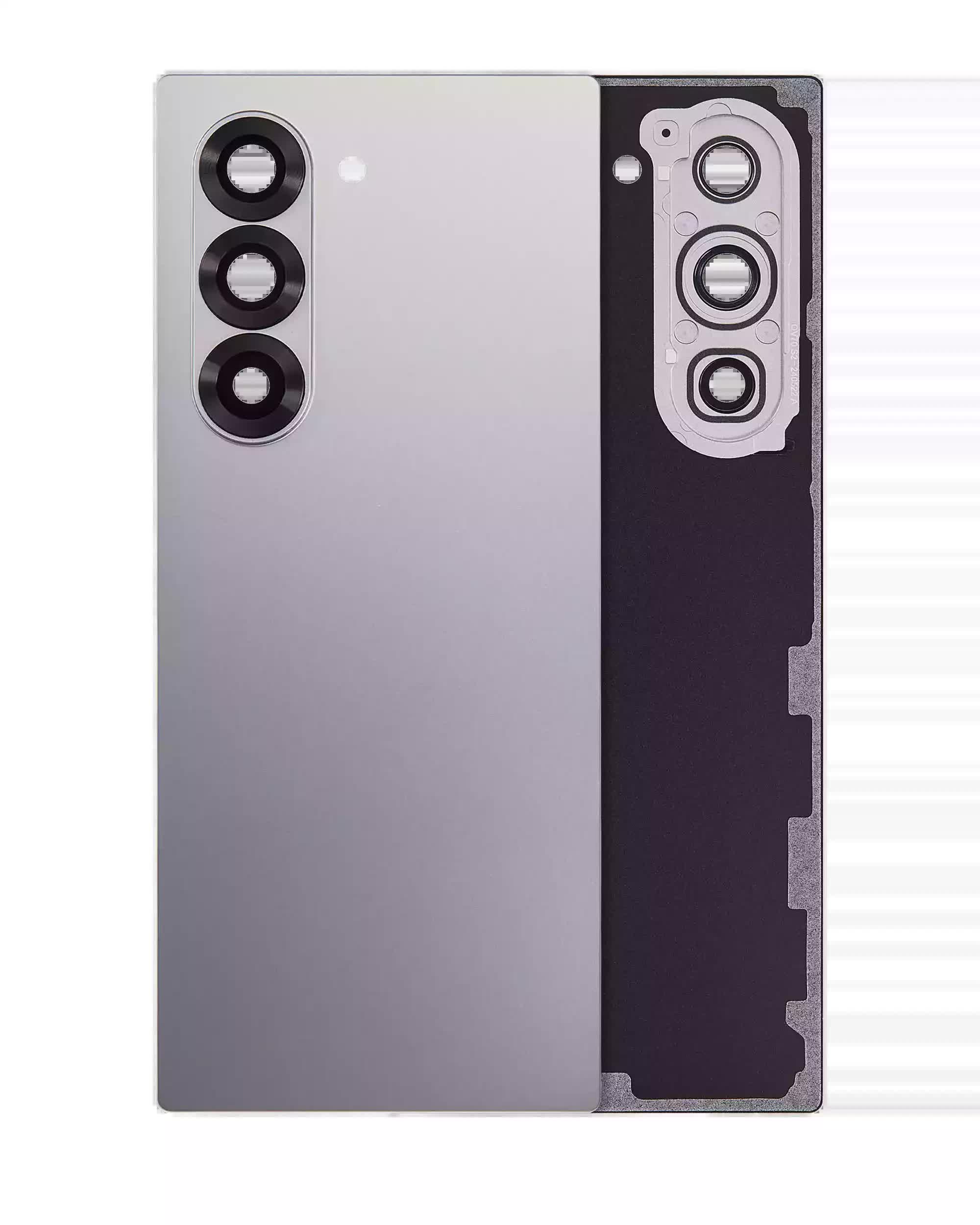 Rückdeckelglas mit Kameraglas für Samsung Galaxy Z Fold 6 5G (Aftermarket Plus) (Silver Shadow)