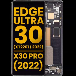 OLED Display ohne Rahmen für Motorola Edge 30 Ultra (XT2201 / 2022) / Motorola Moto X30 Pro (2022) (professionell aufgearbeitet) (Interstellar Black)
