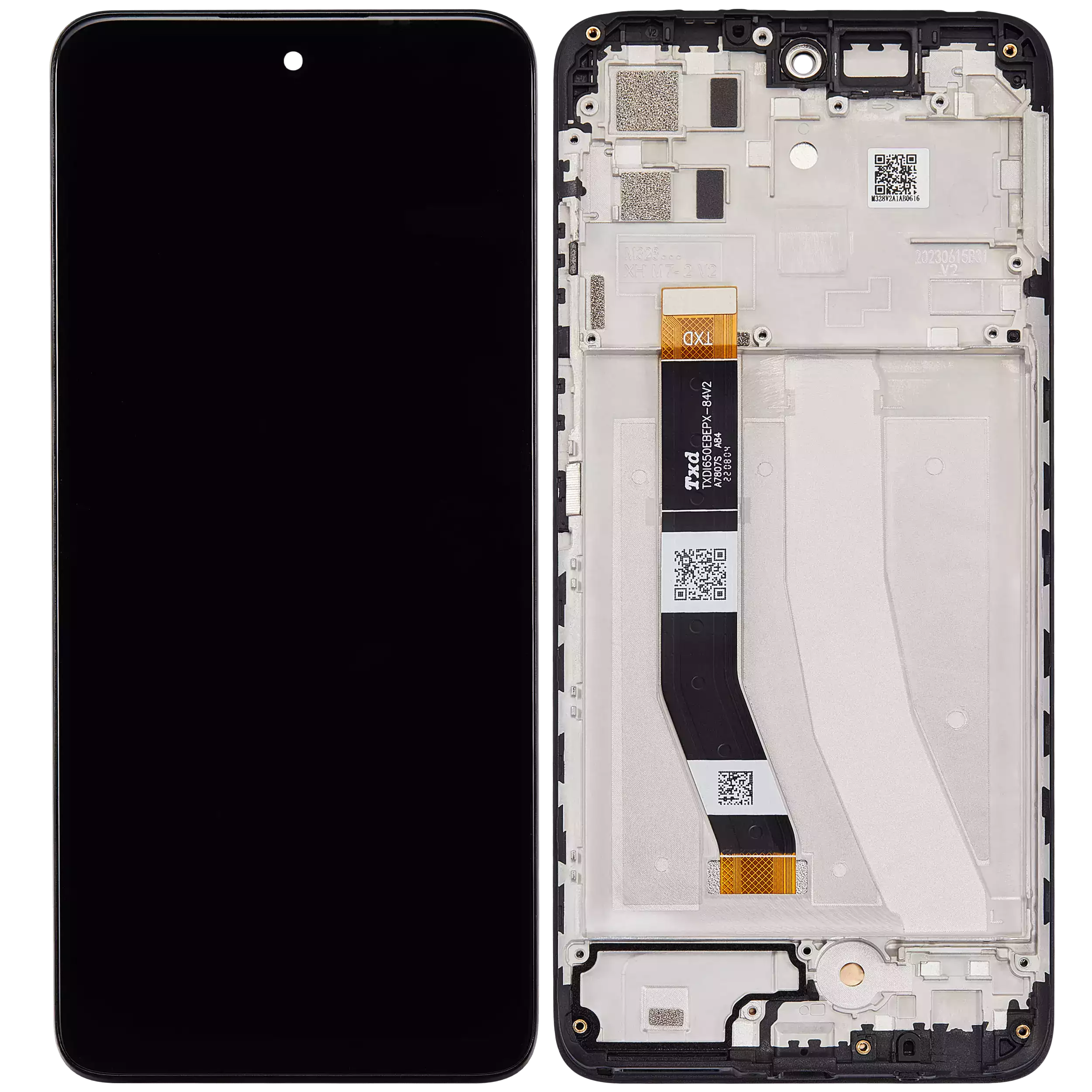 LCD Display mit Rahmen für Motorola Moto G32 (XT2235 / 2022) (professionell aufgearbeitet) – Bild 2