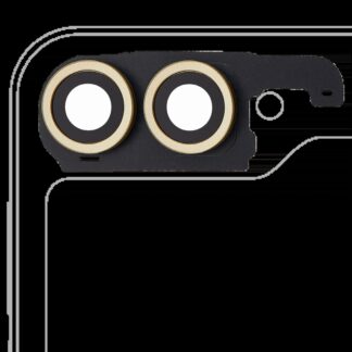 Rückkamera-Glas mit Abdeckung Blendenring für Samsung Galaxy Z Flip 6 5G (F741) (Premium) (Yellow)