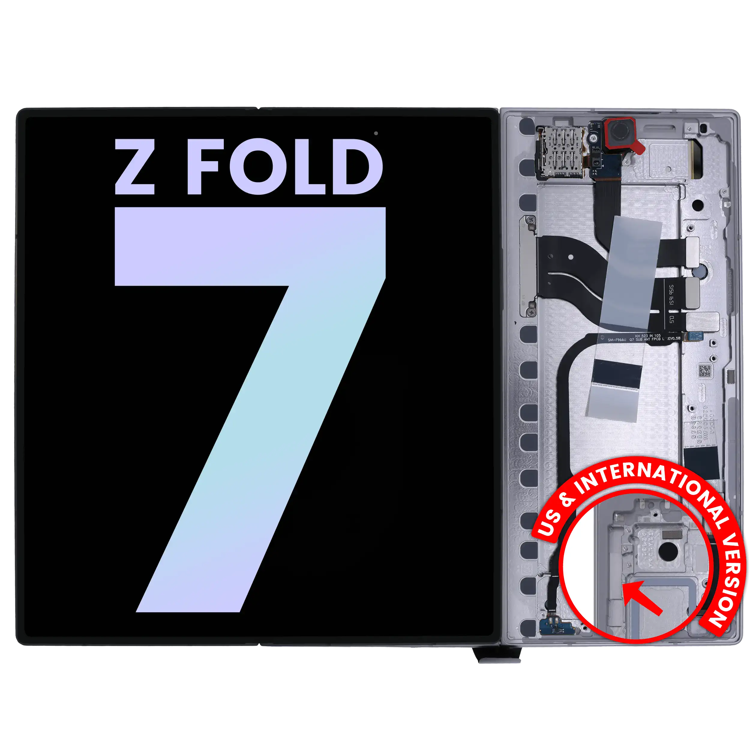 Inner OLED Display ohne Rahmen für Samsung Galaxy Z Fold 5 5G (US & International) (Service Pack) – Bild 3