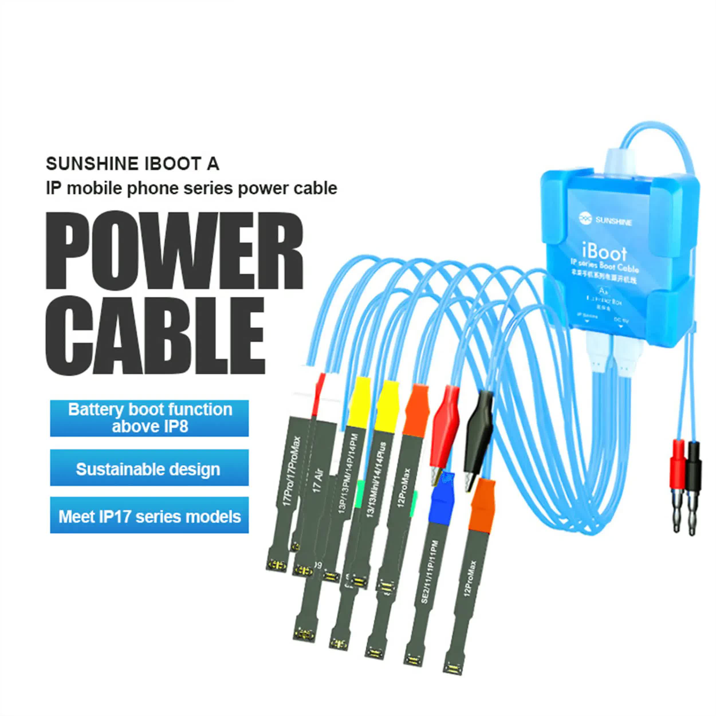 iBoot-A iPhone Series Boot Power Kabel für iPhone 8 to 17 Pro Max V11 (Sunshine)