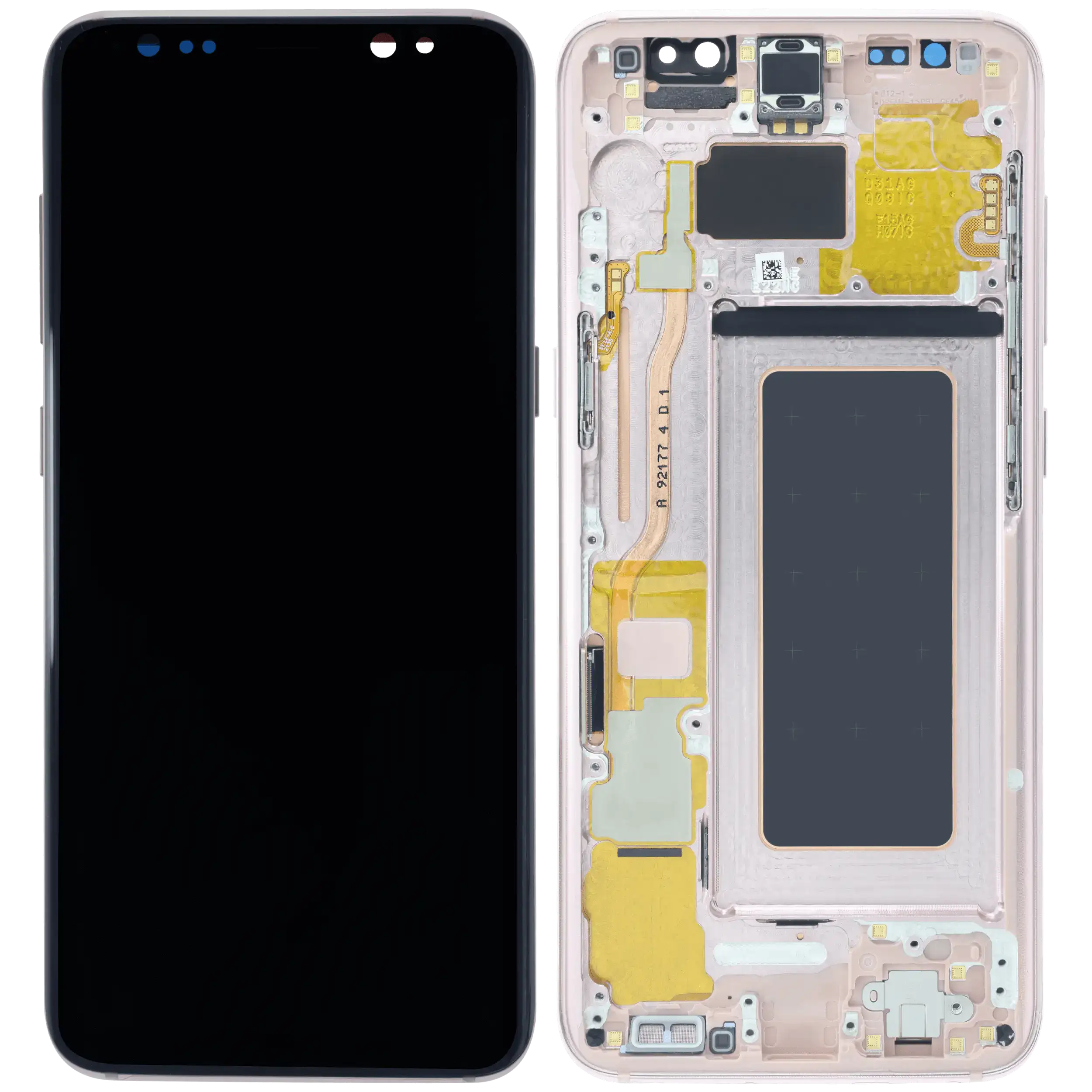 LCD Display mit Rahmen für Samsung Galaxy S8 (Service Pack) (Pink (Rosa)) – Bild 2