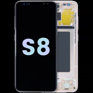 LCD Display mit Rahmen für Samsung Galaxy S8 (Service Pack) (Pink (Rosa))