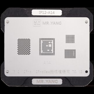 M.Y Platine Transfer Reballing Stencil (A14) & Middle Layer Rahmen Reballing Plattform für iPhone 12 / 12 Pro / 12 Pro Max (M.Y)