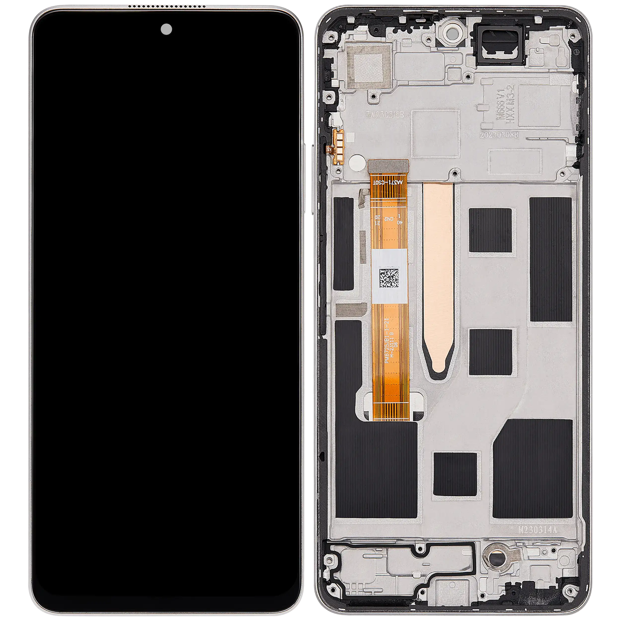 LCD Display mit Rahmen für Realme 10 Pro (RMX3661) (professionell aufgearbeitet) (Hyperspace Gold) – Bild 2