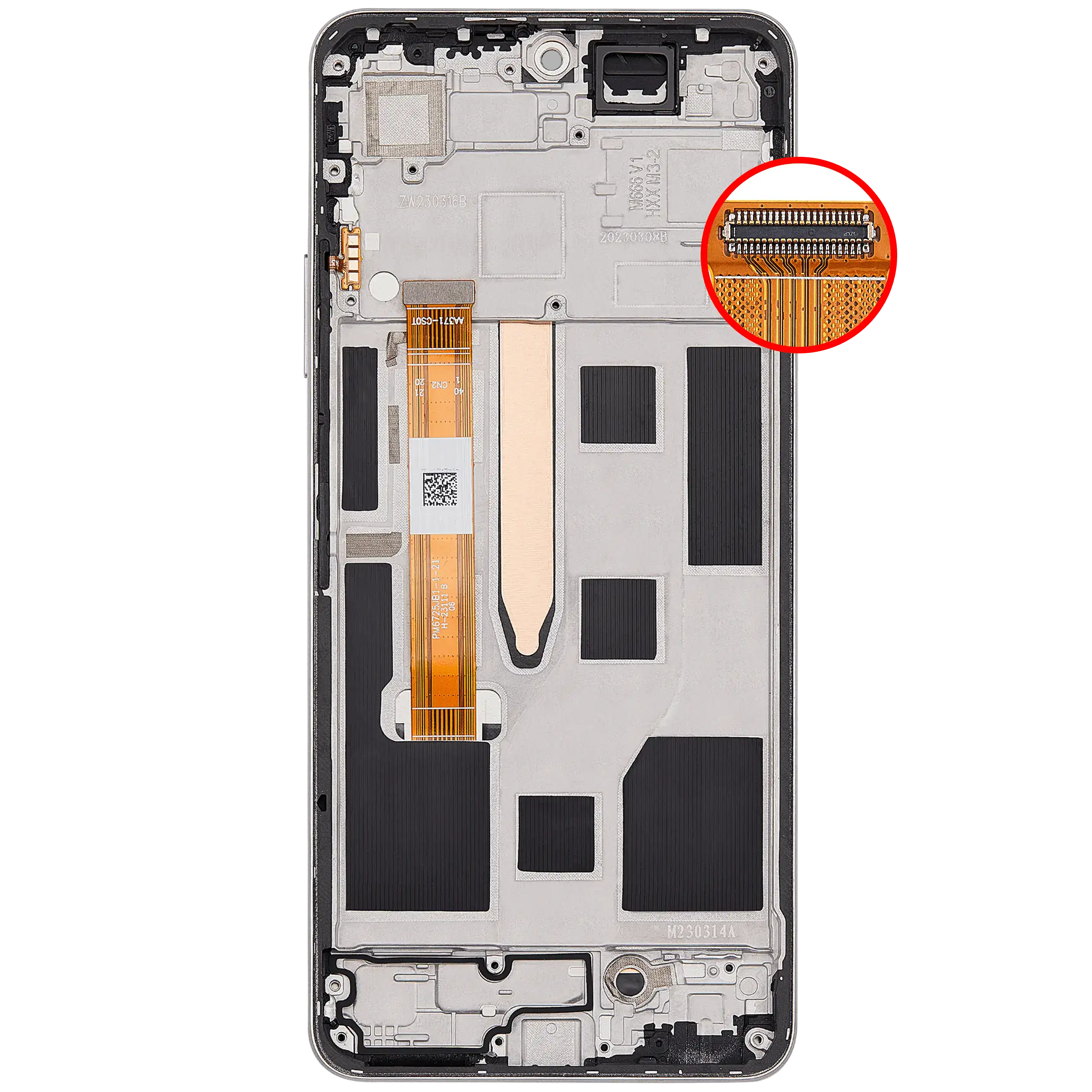 LCD Display mit Rahmen für Realme 10 Pro (RMX3661) (professionell aufgearbeitet) (Hyperspace Gold) – Bild 4