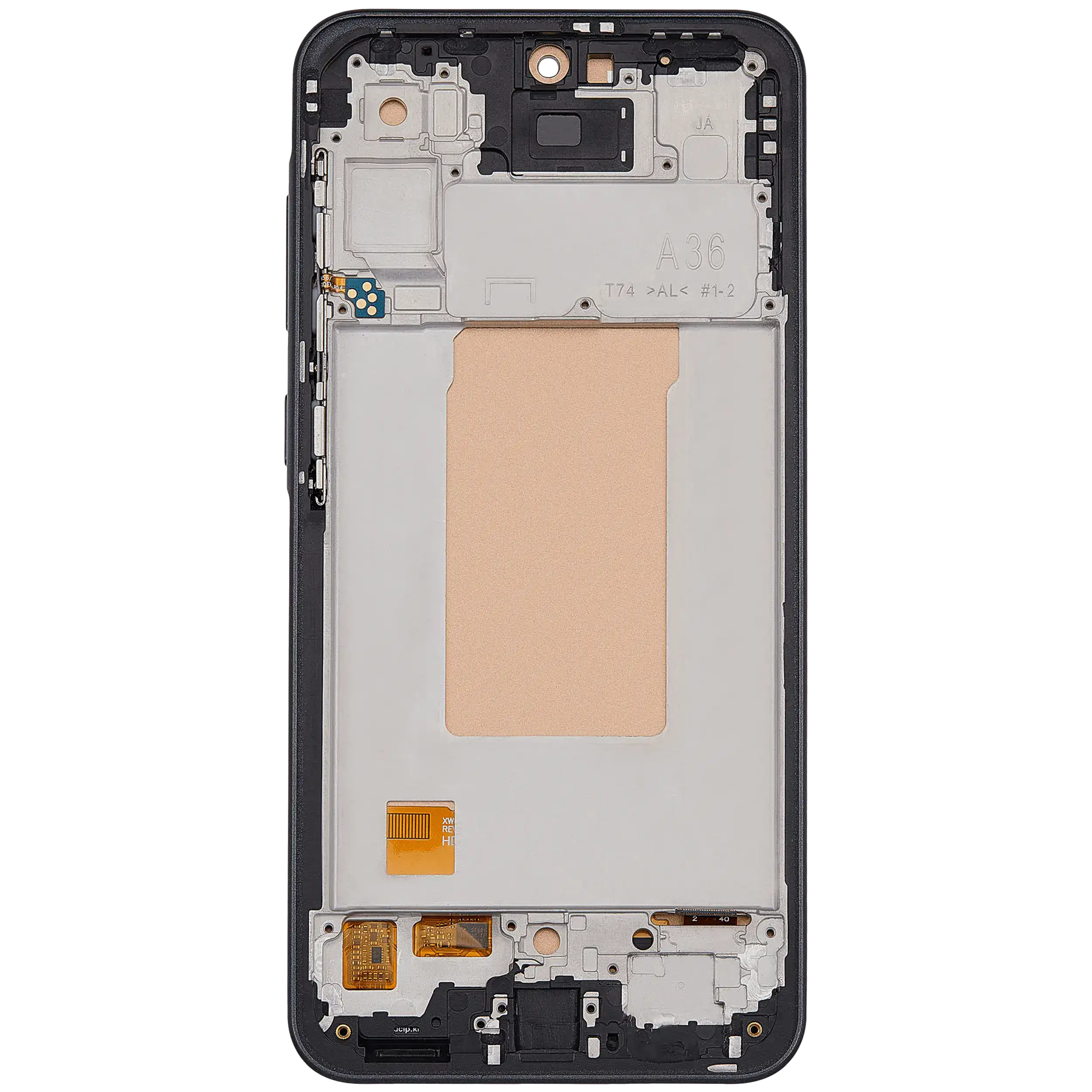 LCD Display mit Rahmen für Samsung Galaxy A36 5G (A366/ 2025)(6.58") (US-Version) (Aftermarket : incell) (Black (Schwarz)) – Bild 4