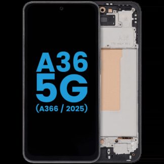 LCD Display mit Rahmen für Samsung Galaxy A36 5G (A366/ 2025)(6.58") (US-Version) (Aftermarket : incell) (Black (Schwarz))