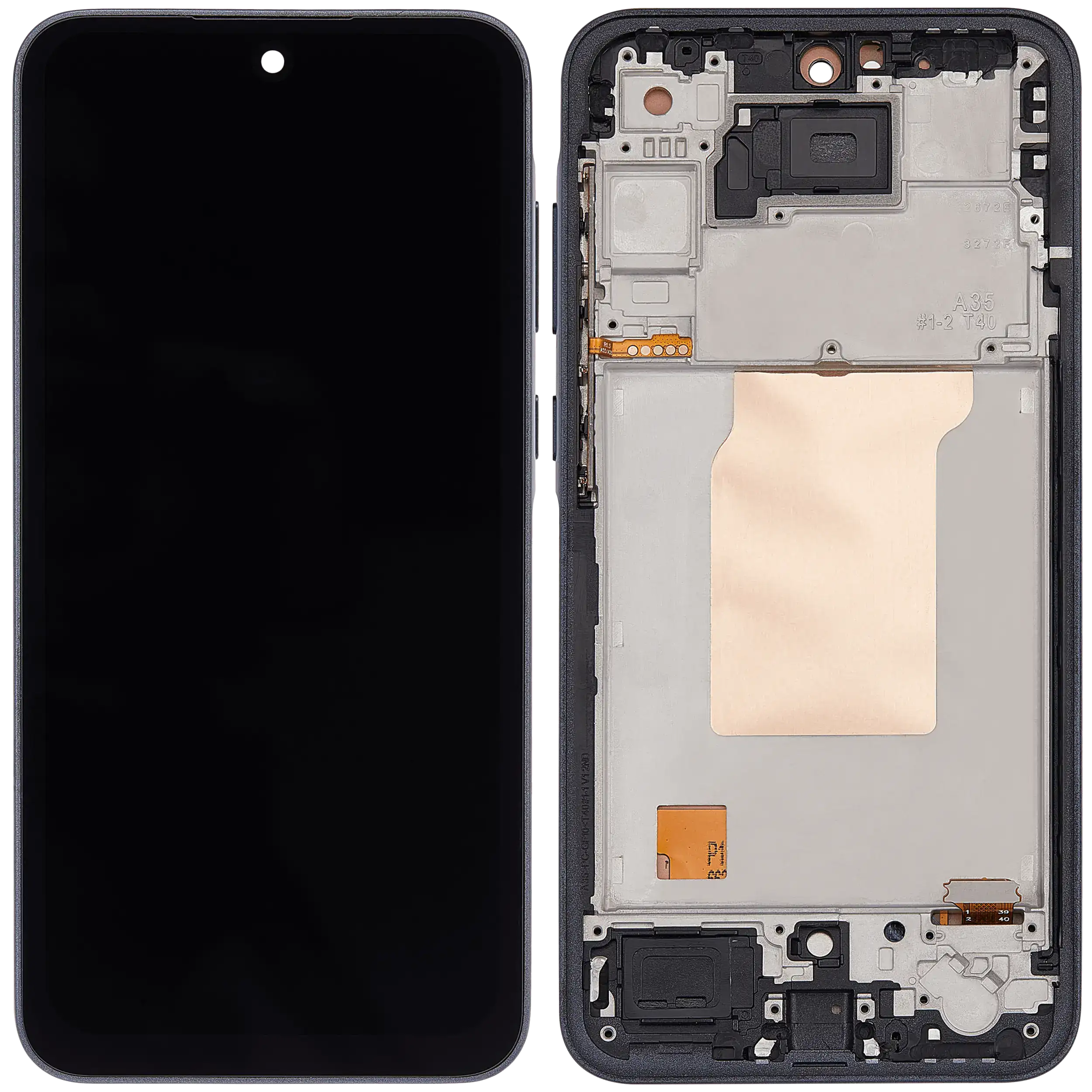 LCD Display mit Rahmen für Samsung Galaxy A35 5G (A356/ 2025)(6.58") (US-Version) (Aftermarket : incell)(Navy) – Bild 2