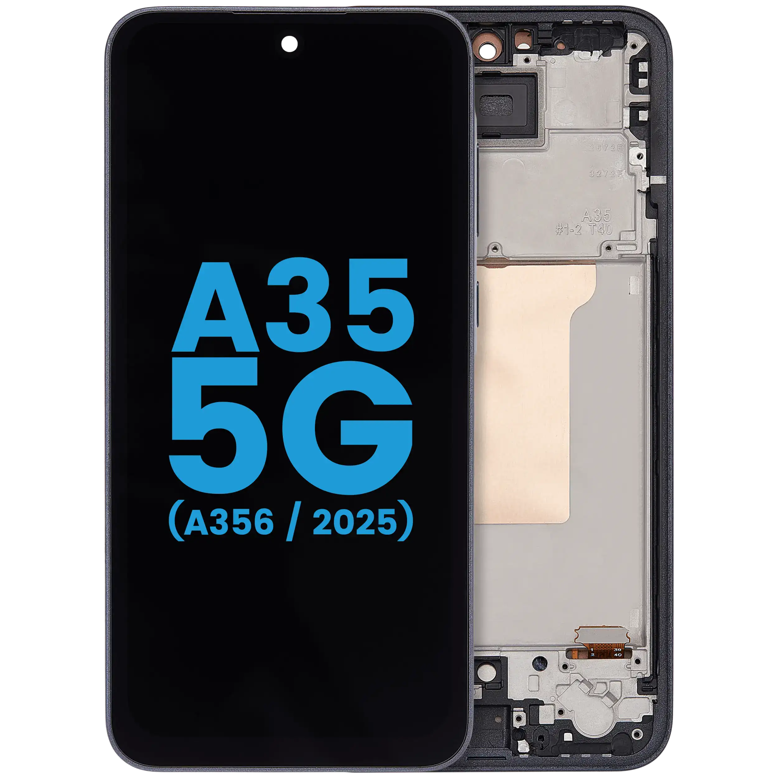LCD Display mit Rahmen für Samsung Galaxy A35 5G (A356/ 2025)(6.58") (US-Version) (Aftermarket : incell)(Navy) – Bild 3